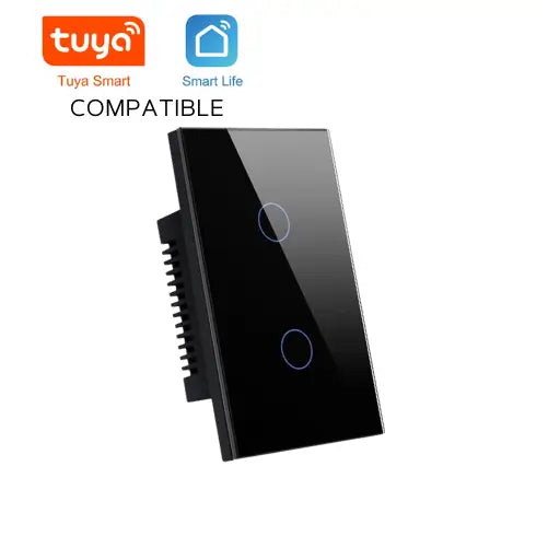 interruptor inteligente negro 2 botones sin cable neutro_2