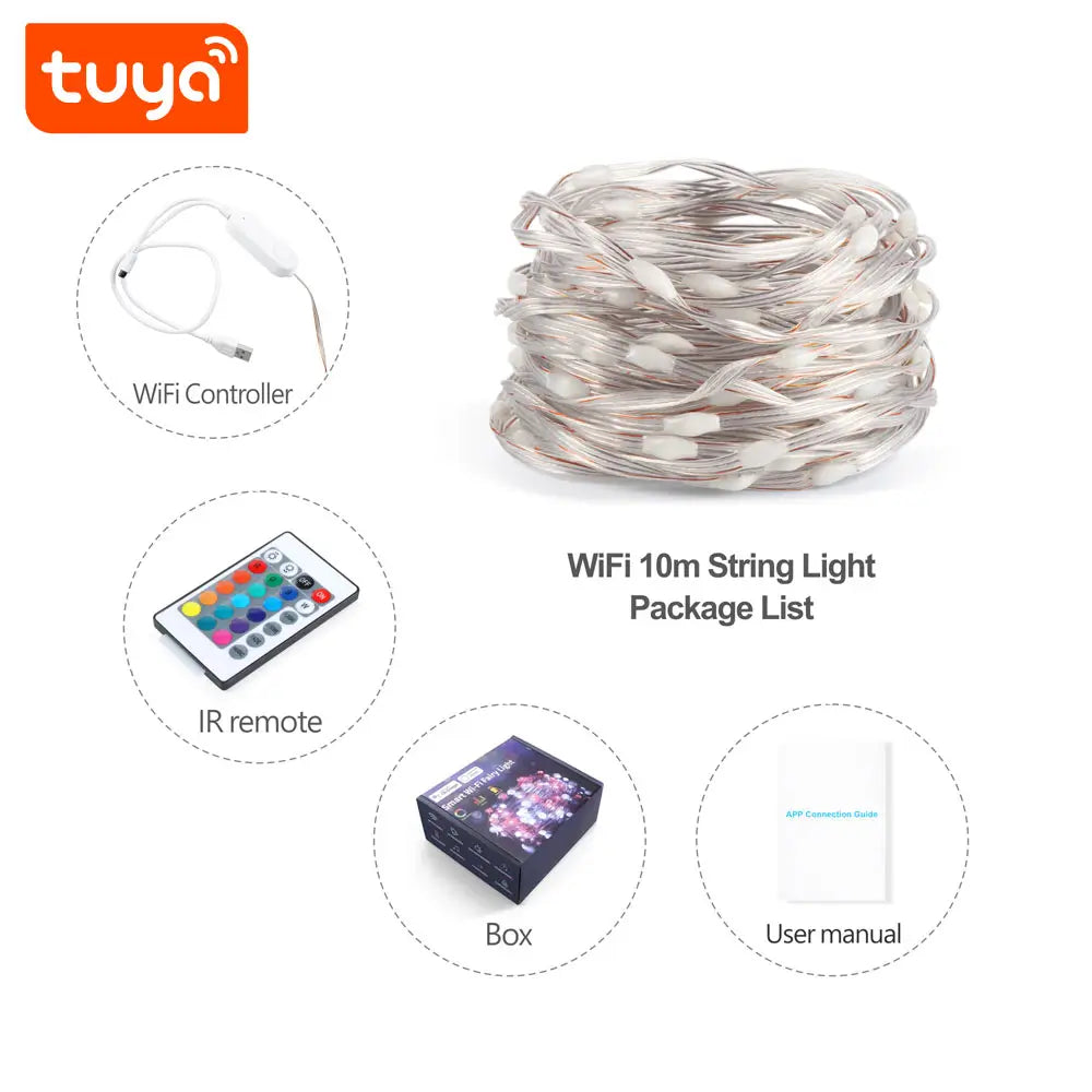 tira de luces led impermeables rgbw inteligente 10 metros googlealexa_6