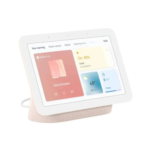 google nest hub 2da gen 7pulg asistente google con pantalla rosa_1