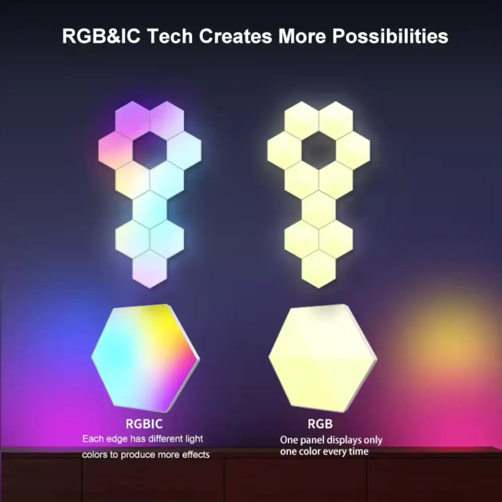 hexagonos led gamer rgbic pack x15_5