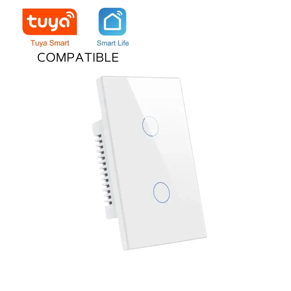interruptor inteligente wifi blanco 2 botones sin cable neutro_2