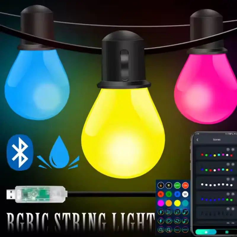 luces led guirnalda inteligente rgb 15 metros tuya smart_6