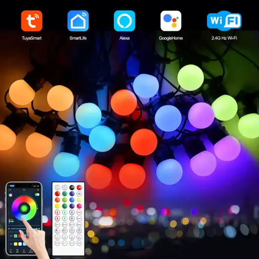 luces led guirnalda inteligente rgb 15 metros tuya smart_1