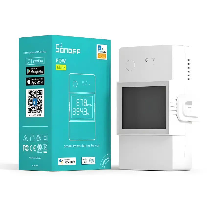 medidor de energia interruptor wifi sonoff pow elite 20a_1