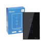 Interruptor Inteligente Wi-Fi RF TX 3 Botones Negro