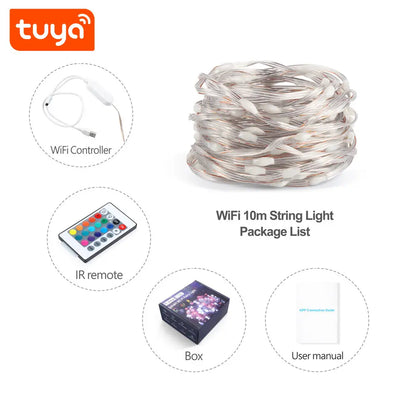 tira de luces led impermeables rgbw inteligente 10 metros googlealexa_6