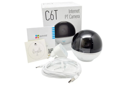 domo ip full hd 1080p pan tilt interior wifi lente 4mm ir10 mts pt 360audio wifi c6tc_3